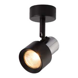 Milagro Cino ML9945 kinkiet plafon lampa ścienna sufitowa spot 1x10W GU10 czarny/chrom - wysyłka w 24h