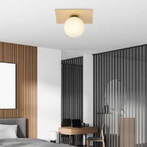 Emibig Kenzo 1142/1A plafon lampa sufitowa 1x10W E14 biały/drewniany