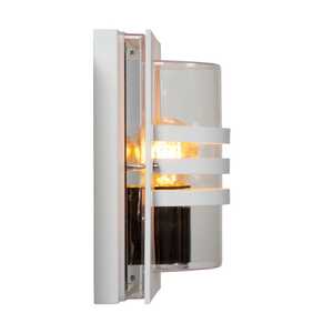 Lucide Privas 14826/01/31 kinkiet zewnętrzny lampa ścienna IP44 1x40W E27 biały