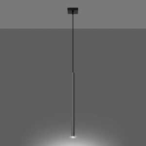 Sollux Pastelo SL.1199 lampa wisząca zwis nowoczesna sopel rurka tuba 1x8W G9 chrom/czarna