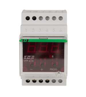 Przekaźnik prądowy F&F EPP-618 2x8A 1NO+1NC 230V AC pomiar bezpośredni 0,5-50A lub z przekładnikiem 1-999/5A na szynę DIN - wysyłka w 24h