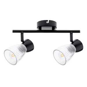 Milagro Best Black ML9971 plafon lampa sufitowa 2x40W E14 czarny/transparentny - wysyłka w 24h