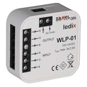 Wzmacniacz RGB Zamel Ledix LDX10000012 WLP-01 dopuszkowy