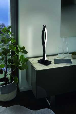 Eglo Lasana 3 99318 lampa stołowa lampka 1x10W LED 3000K czarna/biała