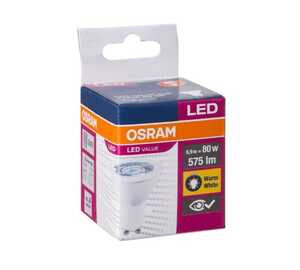 Żarówka LED Osram 6,9W (80W) GU10 PAR16 36D 575lm 2700K ciepła 230V reflektor 36 stopni 4058075198760 - wysyłka w 24h