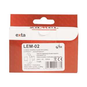 Licznik energii ZAmel 1-fazowy LCD LEM-02