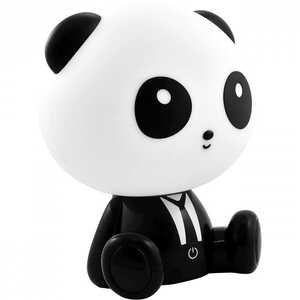 Lampka nocna dziecięca zwierzak Polux Panda 1x2,5W LED czarno-biała, 3 poziomy świecenia 307651 - wysyłka w 24h
