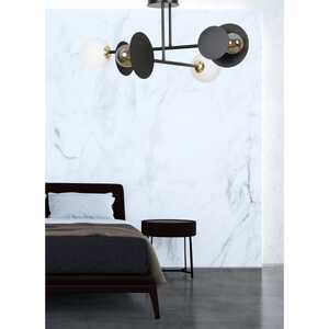 Emibig Minerva 612/4 plafon lampa sufitowa 2x15W E27 biały/czarny