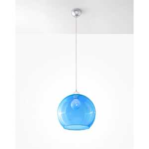 Sollux Ball SL.0251 Lampa wisząca zwis 1x60W E27 błękitna