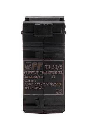 Przekładnik prądowy F&F TI-30-5 30/5A fi 22mm klasa 1