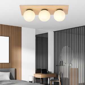 Emibig Kenzo 1142/3 plafon lampa sufitowa 4x10W E14 biały/drewniany