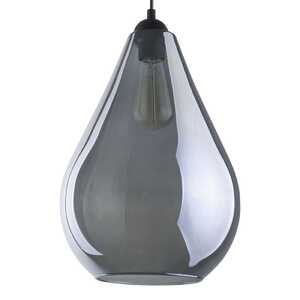 TK Lighting Fuente 2326 Lampa wisząca zwis szklany klosz 1x60W E27 grafit lustrzany/czarny - wysyłka w 24h