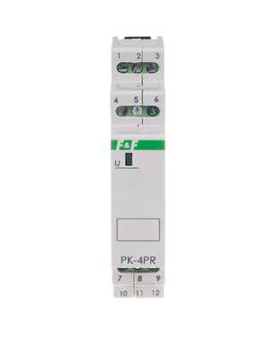 Przekaźnik elektromagnetyczny F&F PK-4PR-48V 4x8A 2NO/NC + 2NC 48V AC/DC monostabilny na szynę DIN