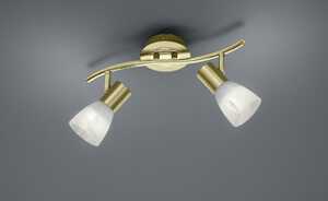 Trio Levisto 871010208 plafon lampa sufitowa 2x5W E14 mosiądz mat / alabaster