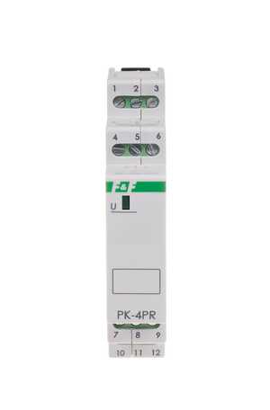 Przekaźnik elektromagnetyczny F&F PK-4PR-24V 4x8A 2NO/NC + 2NC 24V AC/DC monostabilny na szynę DIN