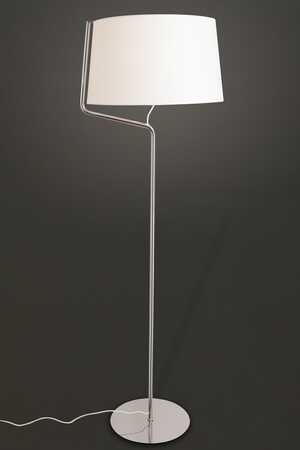 MAXlight Chicago F0037 Lampa stojąca podłogowa 1x100W E27 chrom / biała