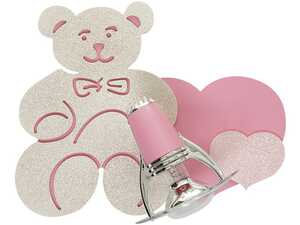 Kinkiet Nowodvorski Honey 3656 z misiem lampa ścienna 1x40W E14 różowy >>> RABATUJEMY do 20% KAŻDE zamówienie !!!