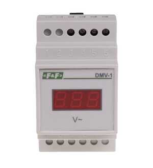 Woltomierz cyfrowy DMV-1 wskaźnik napięcia jednofazowy 100-265V AC na szynę DIN