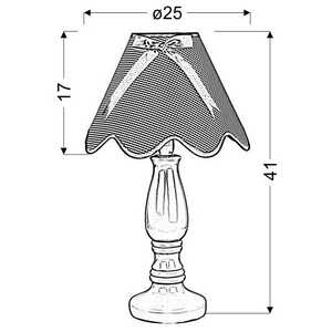 Candellux Lola 41-84354 lampa stołowa lampka 1x40W E14 różowy/żółty