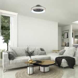 Rabalux Benicio 5420 plafon lampa sufitowa 1x35W LED 3000-6000K popielaty/biały