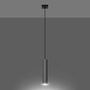 Sollux Lagos SL.1204 lampa wisząca zwis nowoczesna sopel rurka tuba 1x10W GU10 chrom/czarna