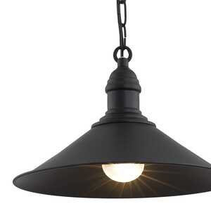 Lampa wisząca Argon Erba 631 metalowa 60W E27 czarna  >>>  RABATUJEMY do 20% KAŻDE zamówienie !!!