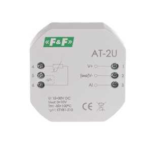 Przetwornik temperatury F&F Max-AT-2U analogowy -50-100st C 1-10V bez sondy RT/RT2 do puszki fi 60