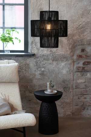 Marksjold Soga 108766 lampa wisząca zwis nowoczesna abażur ażurowy 1x40W E27 czarna