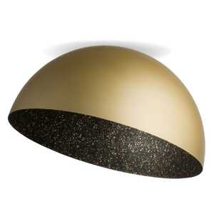 Sigma Sfera 32480 plafon lampa sufitowa 1x60W E27 czarny/złoty