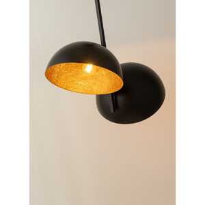 Sigma Sfera 32494 plafon lampa sufitowa 2x60W E27 czarny/miedziany