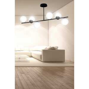 Emibig Bior 1020/6 plafon lampa sufitowa 6x10W E14 biały/czarny