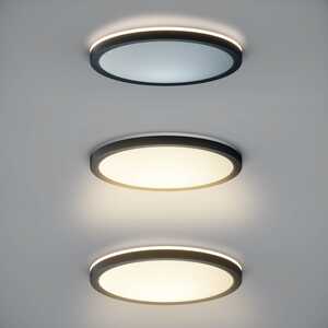 Italux Corte PLF-63452-300R-28W-BL plafon lampa sufitowa 1x28W LED 2800-6000K biały/czarny