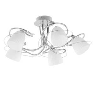 Italux Tipene MC15105-5CR lampa wisząca żyrandol 5x33W G9 biały/chrom WYPRZEDAŻ OSTATNIE SZTUKI - wysyłka w 24h