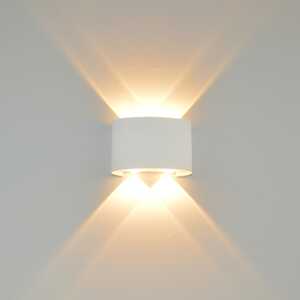 Italux Ortelo OWL-6650-2-WH-3K kinkiet lampa ścienna ogrodowa IP54 4x4W LED 3000K biały