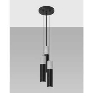 Sollux Borigo SL.1081 lampa wisząca zwis 3X40W GU10 czarna/szara
