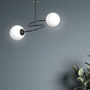 Emibig Selbi 734/2B plafon lampa sufitowa 2x10W E14 biały/czarny