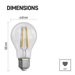 Żarówka LED Emos Filament ZF5157 5W E27 A60 2700K transparentna ciepła - wysyłka w 24h
