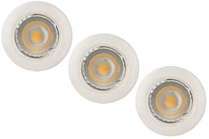 Lucide Focus 11001/15/31 oczko oprawa sufitowa wpuszczana downlight 3x5W GU10 LED białe