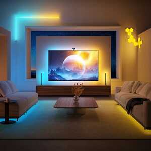 Batna  Envisual TV Backlight T2 H605C311 taśma LED dla TV 55-65 cali Wi-Fi Bluetooth RGBIC 3,6m czarna