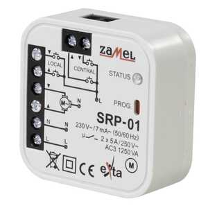 Sterownik rolet SRP-01 5A 230V 0-2min dopuszkowy przewodowy Zamel EXT10000126 - wysyłka w 24h