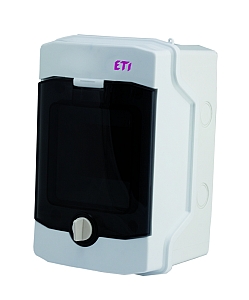 Rozdzielnica modułowa ETI-Polam Dido 001101060 natynkowa 1x4 modułów IP65 ECH-4G drzwi transparentne - wysyłka w 24h
