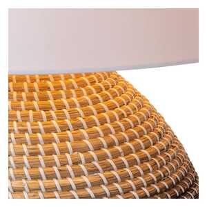 Lucide Maduka 10550/81/73 lampa stołowa lampka 1x40W E27 biała/brązowa