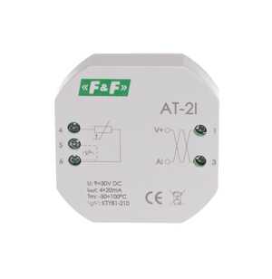 Przetwornik temperatury F&F Max-AT-2I analogowy -50-100st C 4-20mA bez sondy RT/RT2 do puszki fi 60