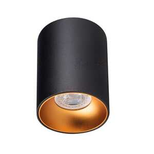 Plafon Kanlux Riti 27571 lampa sufitowa oprawa natynkowa spot 1x25W GU10 czarny / złoty