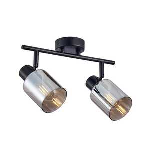 Italux Santia SPL-65342-2-BK-SG listwa plafon lampa sufitowa spot 2x40W E14 dymiona/czarna