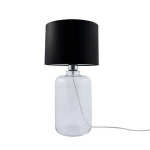 Zuma Line Samasun 5501BK lampa stołowa 1x40W E27 czarna/transparentna