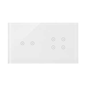Panel dotykowy Kontakt-Simon 54 Touch DSTR224/70 dwa moduły dwa pola dotykowe poziome cztery pola dotykowe biała perła