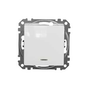 Przycisk schodowy Schneider Sedna Design SDD111116L z podświetleniem biały Design & Elements - wysyłka w 24h