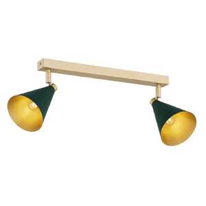 Argon Lucinda 7148 plafon lampa sufitowa 2x7W E14 zielony/złoty
