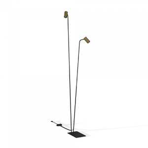 Nowodvorski Mono 7712 lampa stojąca podłogowa 2x10W GU10 mosiądz/czarna